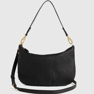 Quince Italian Leather Convertible Crescent
Handwoven Shoulder Bag